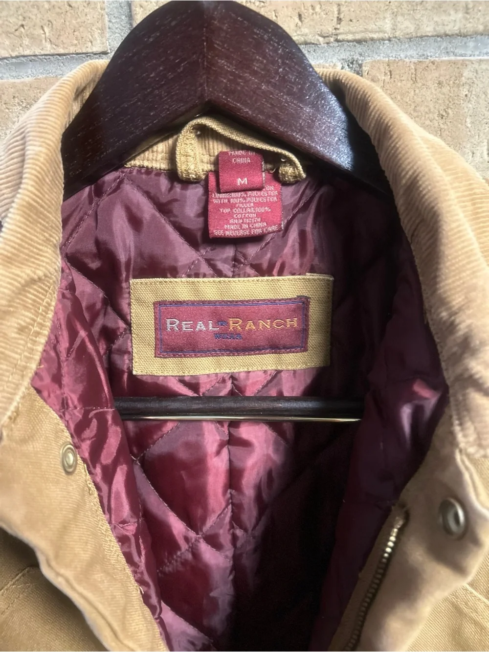 Real Ranch Lined Canvas Duck Coveralls Quilt-Lined Insulated Snap Zip Leg Size M